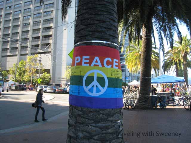 "Peace at Occupy SF Encampment"