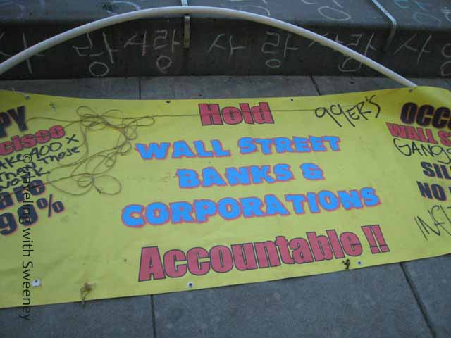 "Sign at Occupy SF Encampment"
