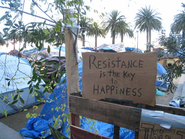 "Resistance Sign at Occupy SF encampment"