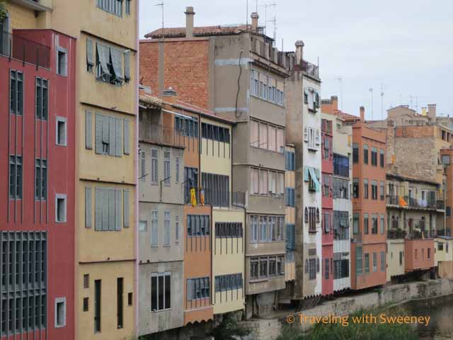 Buildings along the river in Girona