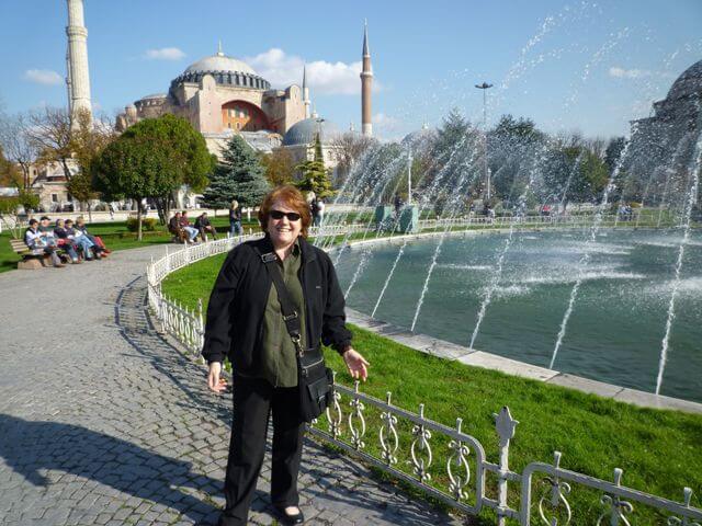 "Solo traveler, Leyla Giray, in Istanbul, Turkey"