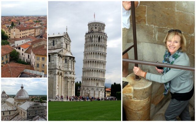 Famous attractions: Pisa -- Leaning Tower of Pisa; Florence -- Ponte Vecchio and Il Duomo di Firenze
