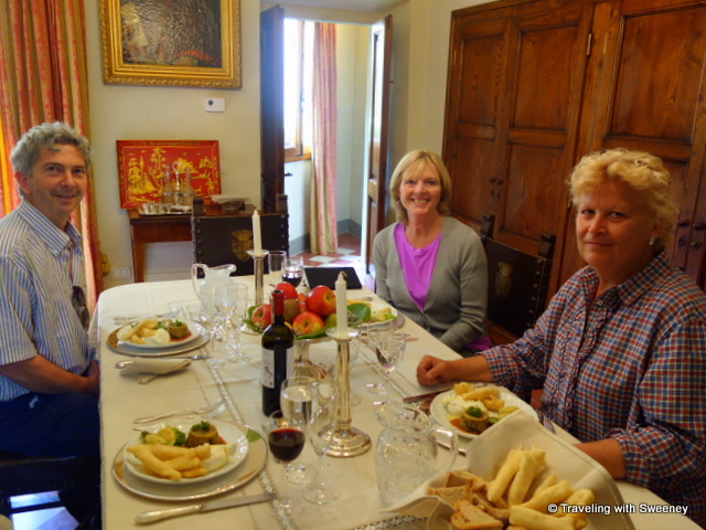 A memorable dining experience in Renaissance ambiance with Andrea and Claudia in Villa Caserotta