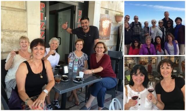 Victoria De Maio and friends enjoying "la dolce vita" in Italy