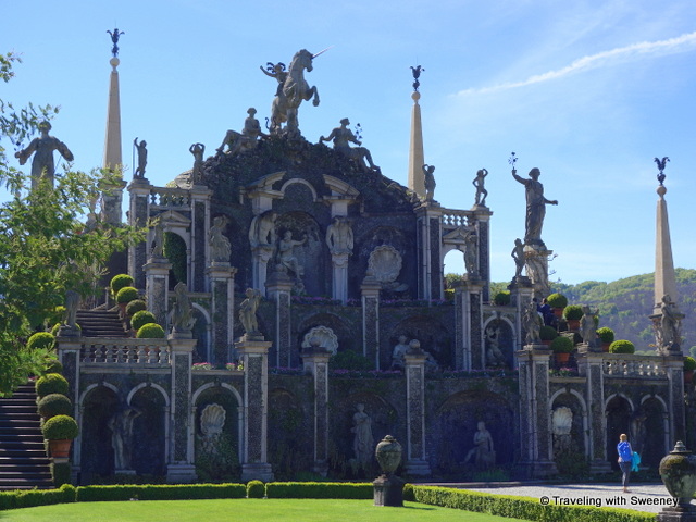 Lake Maggiore Gardens - The ornate exterior of Teatro Massimo on Isola Bella