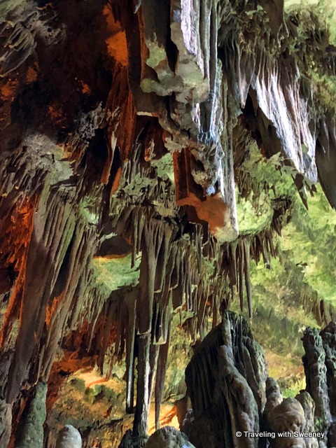 Inside the caverns of Grotte di Castellana, Puglia, Italy