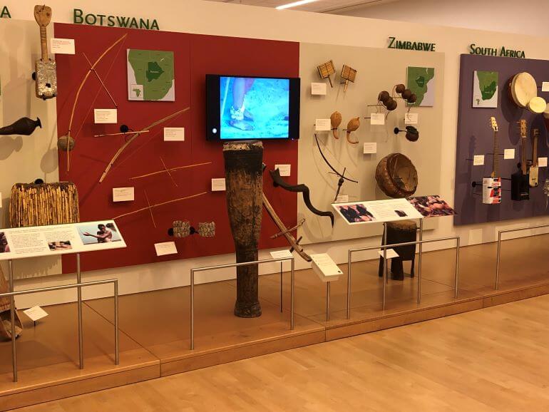 Botswana, Zimbabwe, South Africa exhibits in the Africa Gallery at MIM (Musical Instrument Museum) in Phoenix, Arizona
