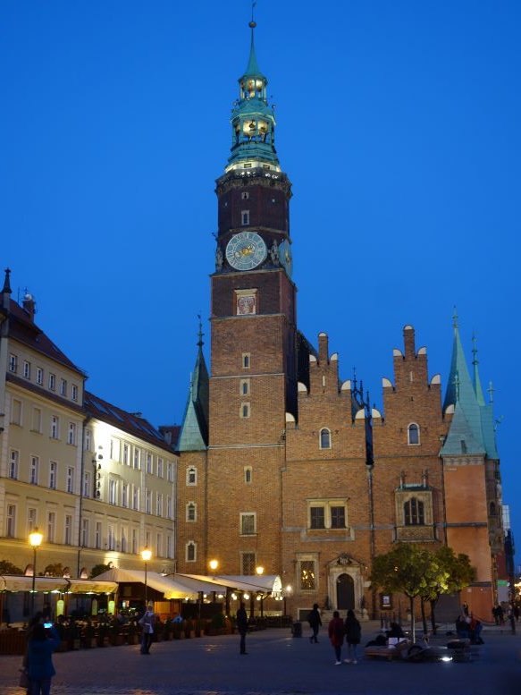Old Town Hall on Rynek Glowny (Main Market Square) -- Wroclaw, Poland