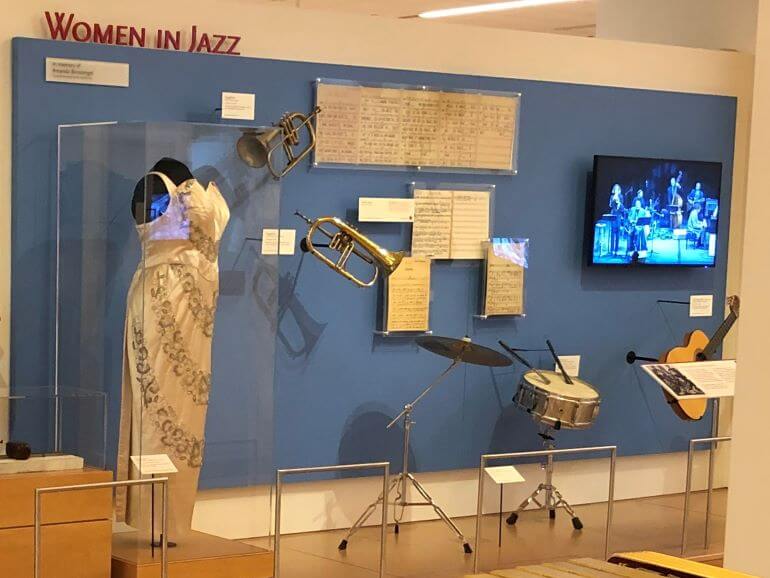 Women in Jazz exhibit in United States and Canada Gallery at MIM (Musical Instrument Museum) in Phoenix, Arizona