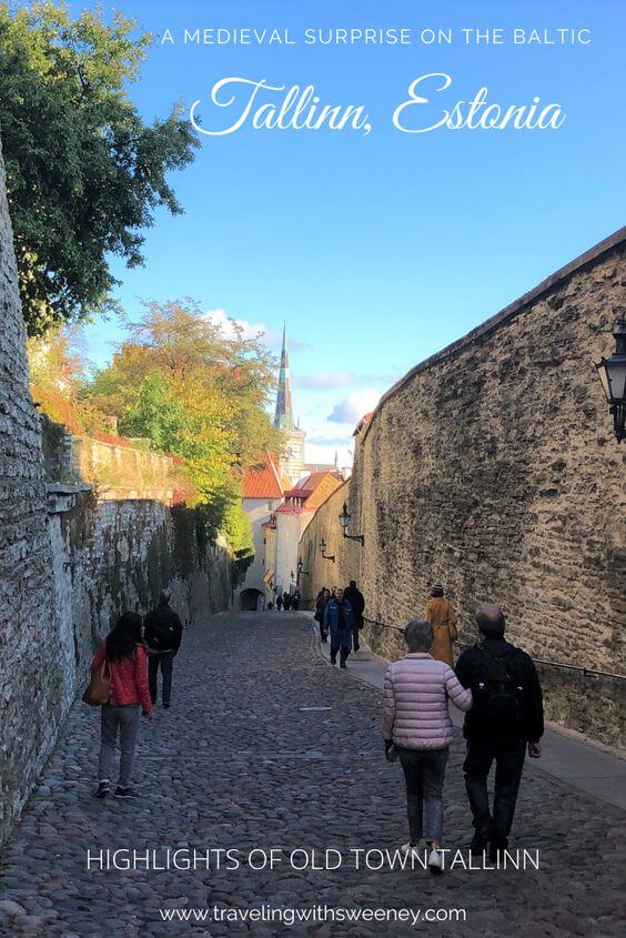 Pinterest image of Tallinn, Estonia old town