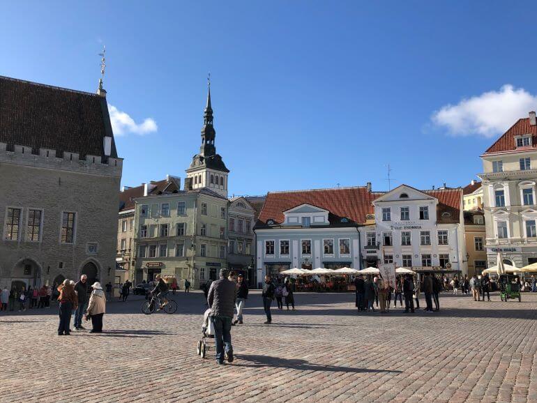 Town Hall Square in Tallinn, Estonia -- Viking Homelands cruise shore excursion