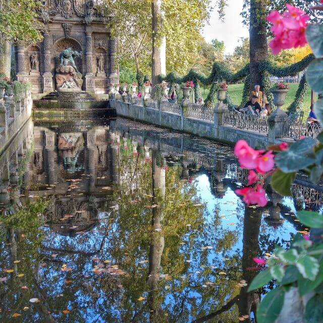 Medici Fountain at Luxembourg Gardens in Paris, France