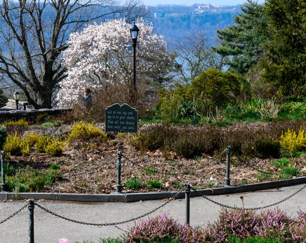 Walking path in Heather Garden at Fort Tryon Park in Upper Manhattan, New York City -- Photo by Barbara Nelson