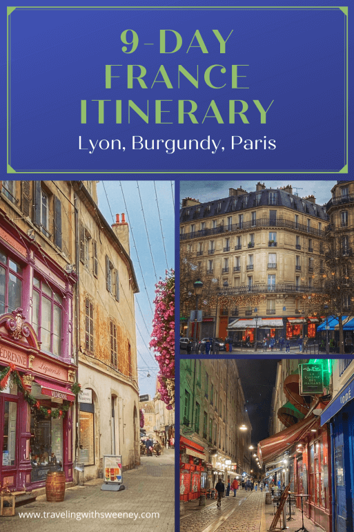 Pinterest pin for 9-Day France Itinerary