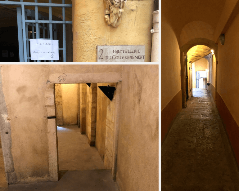 A glimpse of the passageways (traboules) in Lyon, France