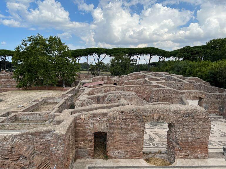 Ancient Roman ruins at Ostia, Italy -- once the port of Rome