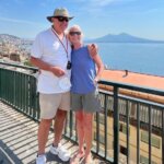 Catherine Sweeney and Mr. TWS in Naples, Italy on a panoramic tour with Viking on a Mediterranean cruise