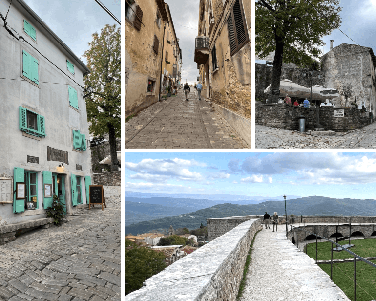 Motovun scenes from the old hilltop city, Croatia
