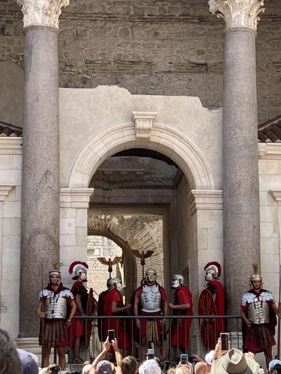 Performance on the Peristyle Square of the Diocletian's Palace in Split, Croatia