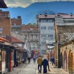 Shopping in the old city of Sarajevo, Bosnia