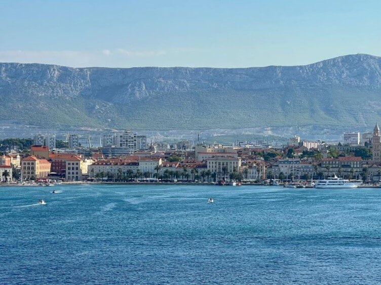 Arriving in Split, Croatia on the Viking Sea