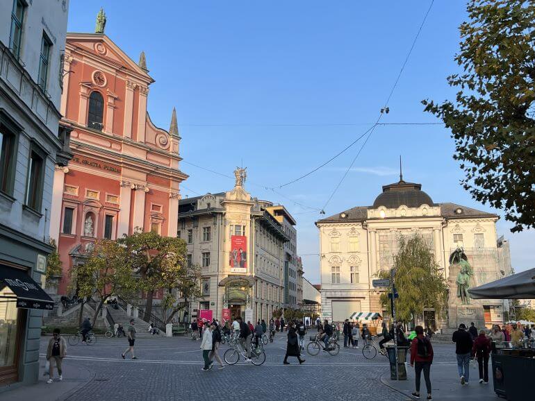 Preseren Square, Ljubljana, Slovenia