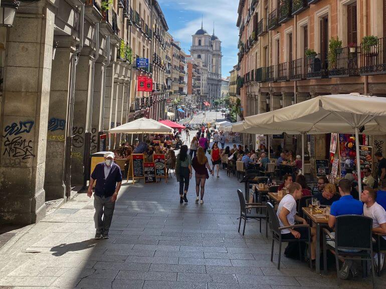 Madrid, Spain street scene -- near Plaza Mayor