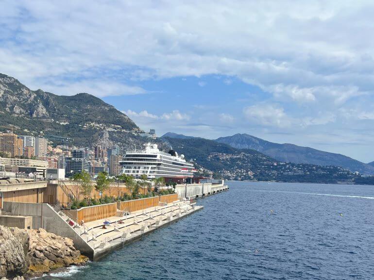Viking Sea at port in Monaco