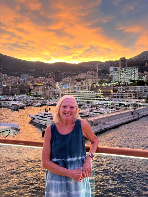 Sunset over Monaco from the Viking Sea