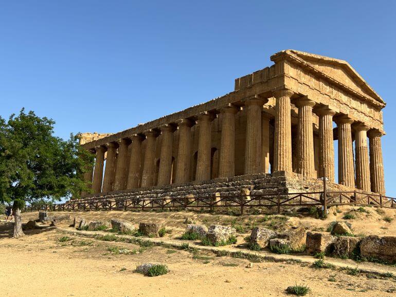 Temple of Concordia at Valley of the Temples near Agrigento, Sicily, Italy