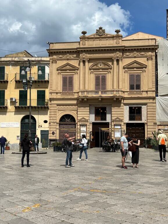 Teatro Bellini on Piazza Bellini in Palermo, Sicily, Italy
