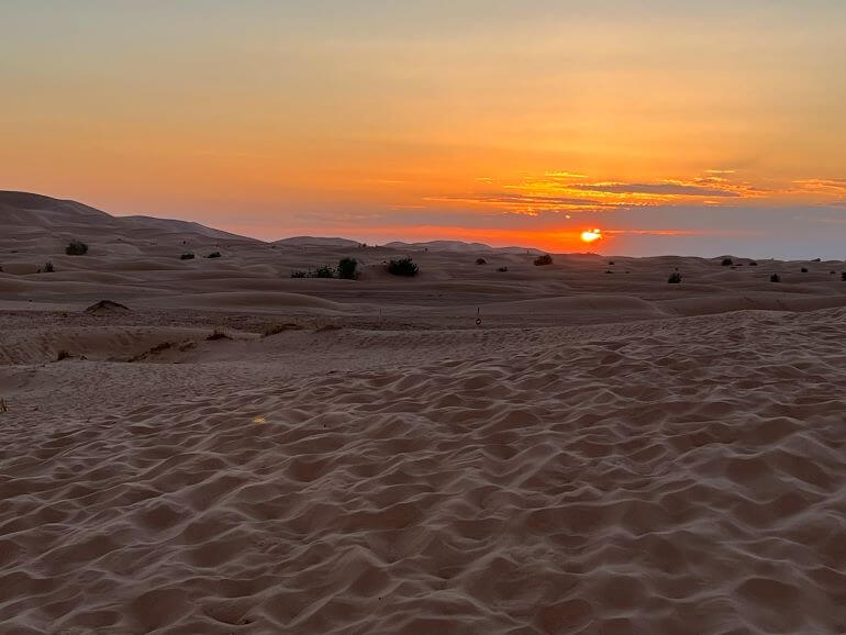Sunset on the Sahara, Morocco