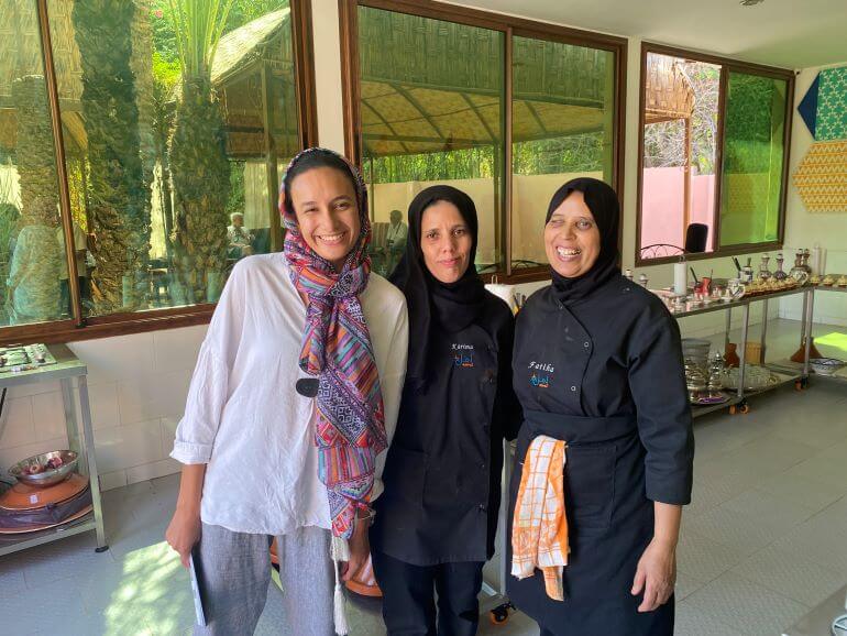 Women of the Amal Center (chef is in the center), Marrakech, Morocco