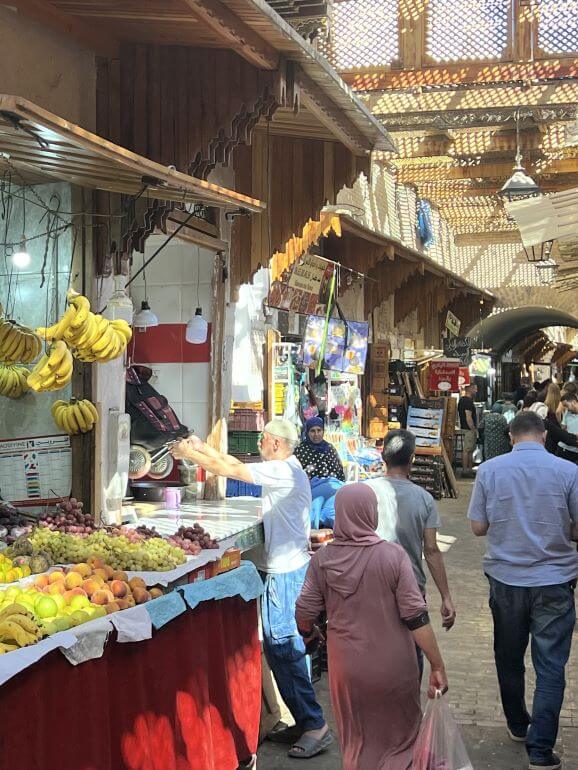 Shopping in the Fes medina, Morocco
