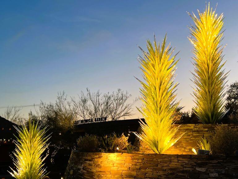 Chihuly sculpture at Desert Botanical Garden, Phoenix, Arizona