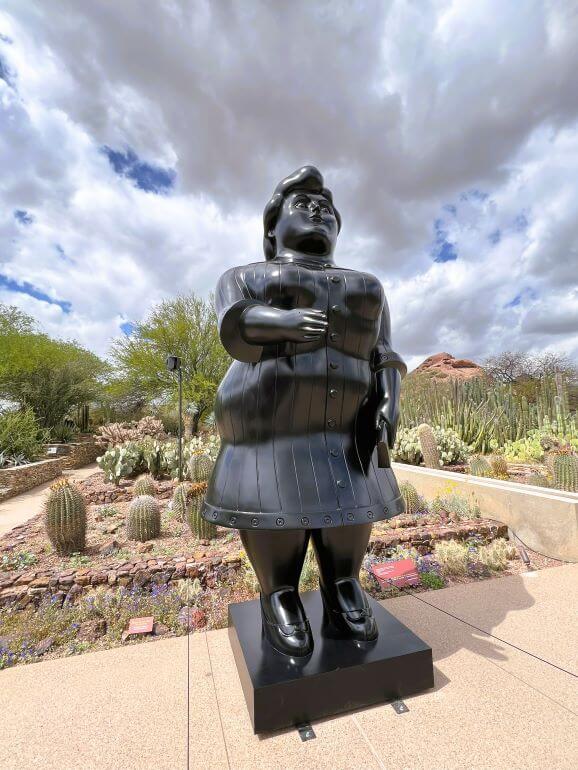 Botero sculpture at Desert Botanical Garden, Phoenix, Arizona