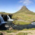 Mt. Kirkjufell and Kirkjufellsfoss waterfall, Iceland