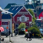 A charming area of the old district of Reykjavik, Iceland
