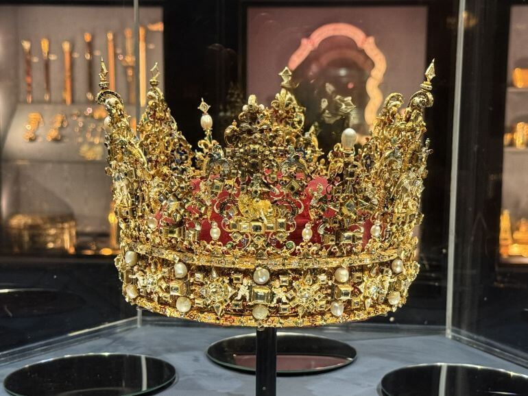 Crown of King Christian IV of Denmark 1595 - 1596 at Rosenborg Castle in Copenhagen, Denmark