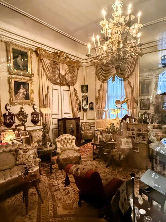 Queen Louise's Salon in Amalienborg Palace and Museum, Copenhagen, Denmark