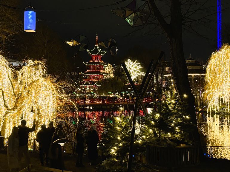 Tivoli Gardens at Christmastime - Copenhagen, Denmark